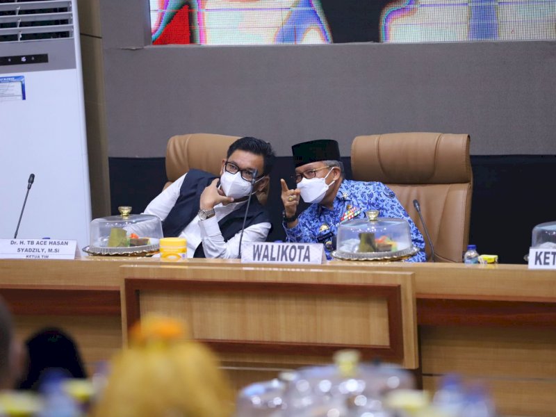 Wali Kota Parepare Taufan Pawe menerima kunjungan Komisi VIII DPR RI, kemarin.