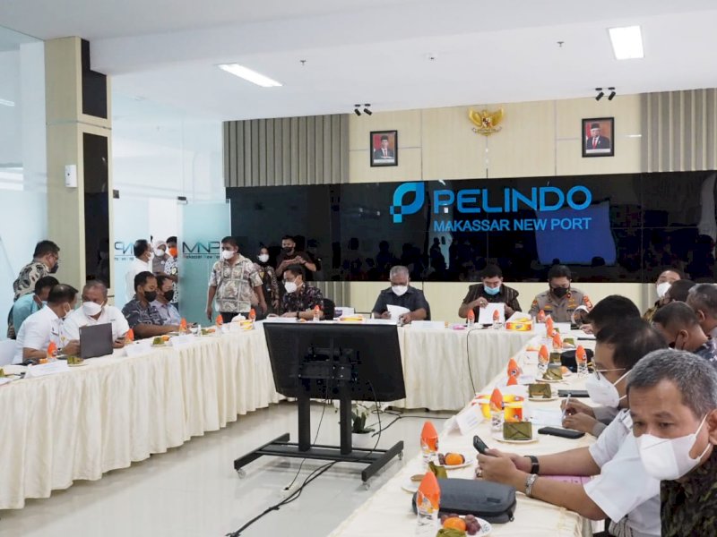 Rapat koordinasi bersama lintasinstansi, Jumat (26/11/2021 membahas tol MNP.