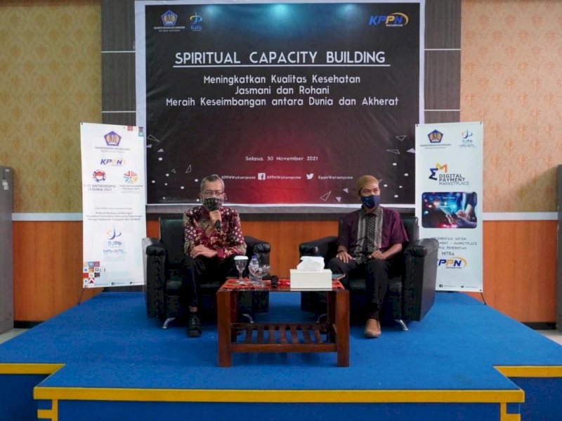 KPPN Watampone menggelar Spiritual Capacity Building, menyambut Hari Anti Korupsi Sedunia (Hakordia).