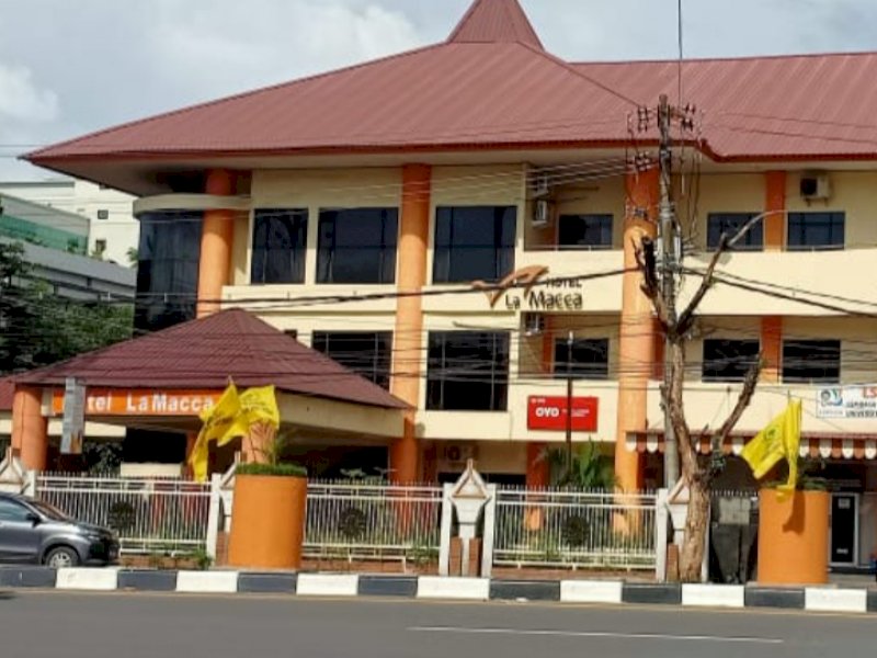 Hotel La Macca atau Wisma milik kampus Universitas Negeri Makassar (UNM) di Jalan AP Pettarani, Kota Makassar.