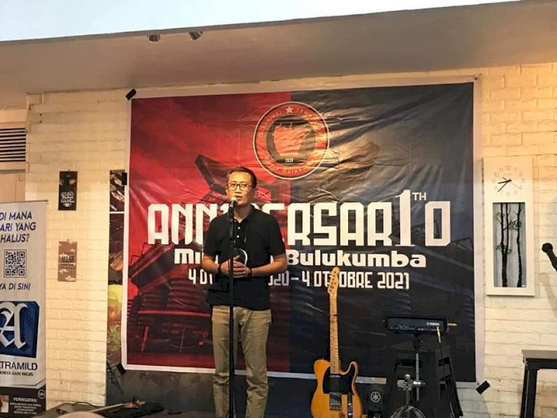 Arum Spink bicara masa depan sepak bola Bulukumba.