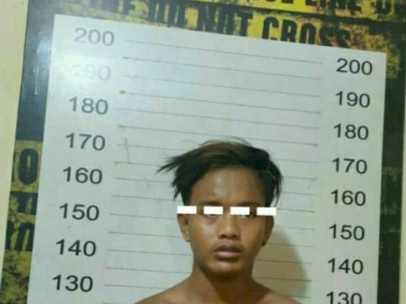 Remaja berinisial RA (15) yang diamankan Polsek Bontoala usai keributan di Tinumbu, Makassar.