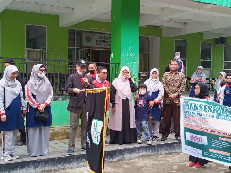 Rektor IAIN Bone Prof Andi Nuzul saat hadir di Pekan Prestasi Mahasiswa (Presma).