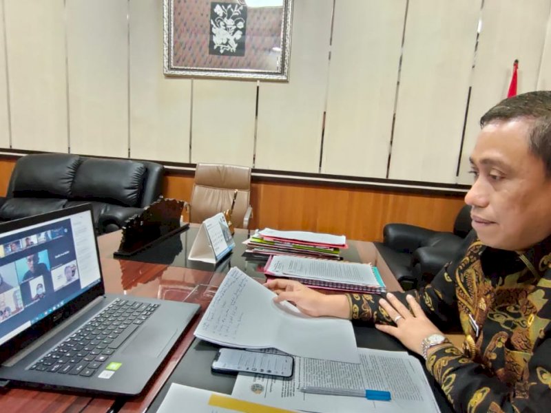 Bupati Wajo Amran Mahmud di acara Kementerian Kominfo. (Foto: Ist)