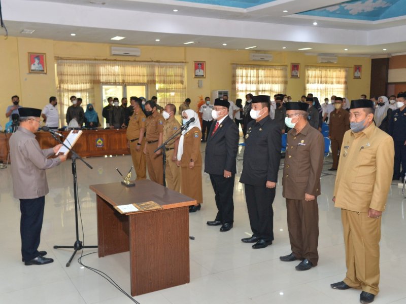 Mutasi dan pelantikan pejabat Jeneponto. (Foto: Ist)