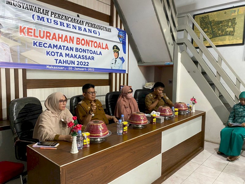 Musrenbang Kelurahan Bontoala yang diikuti pejabat Dinas PU Makassar.