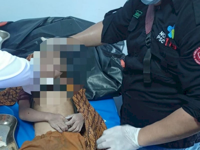 Bocah korban tenggelam di Sungai Pucak, Maros berhasil dievakuasi.