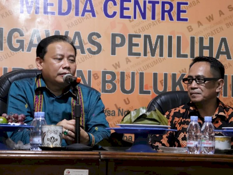 Ketua Badan Pengawas Pemilihan Umum  (Bawaslu) Abhan berkunjung ke Kabupaten Bulukumba, Sulawesi Selatan, Senin (31/1/2022).