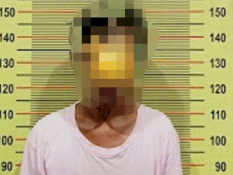 Tersangka YO diamankan Polres Lutra.