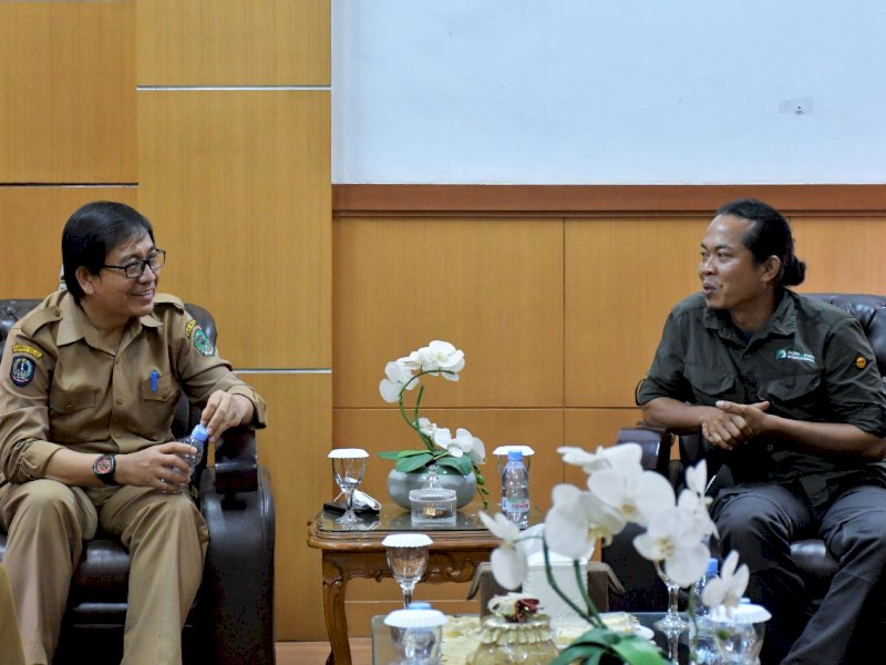 Wakil Bupati Luwu Utara Suaib Mansur menerima audiensi dari Fauna & Flora International (FFI), Senin (7/02/2022).