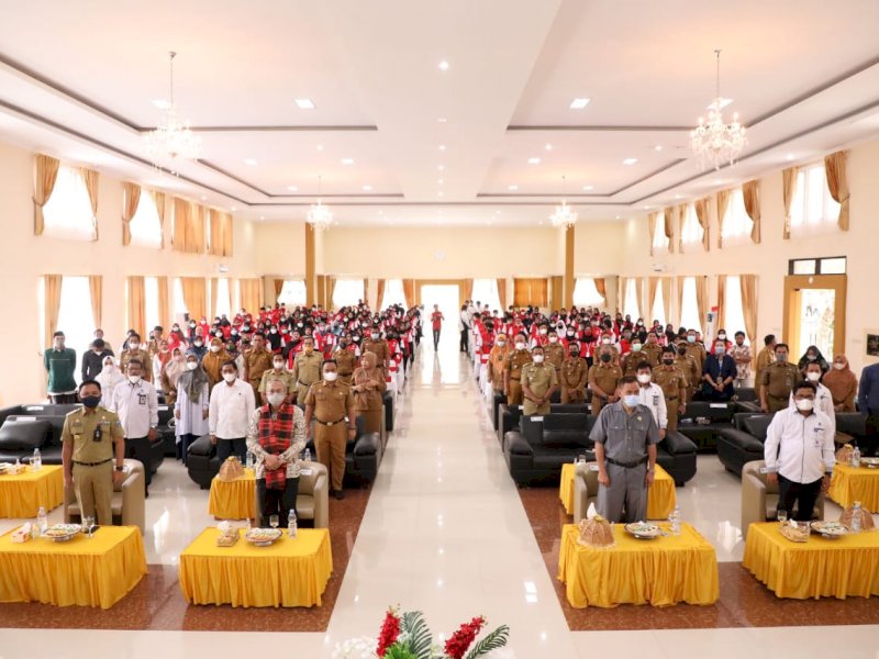 Bupati Bantaeng Ilham Azikin membuka pelatihan kompetensi dengan menggandeng BLK.