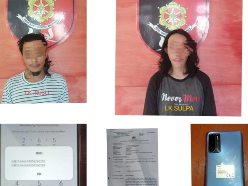 Dua tersangka pencurian HP diamankan Polres Torut.