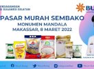 Buruan! Ada Pasar Murah Sembako Hari ini di Monumen Mandala Makassar
