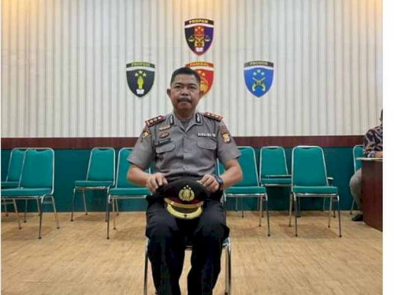 AKBP Mustari menghadapi sidang etik Polri, Jumat kemarin di Polda Sulsel. 