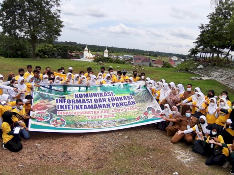 Pertemuan Komunikasi, Informasi dan Edukasi (KIE) Keamanan Pangan di Lutra,  Selasa (22/3/2022).