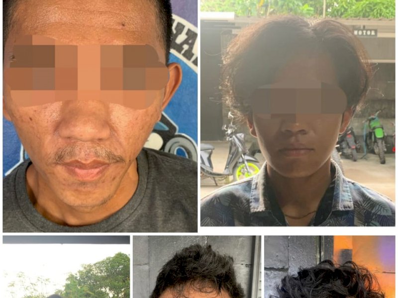 Pelaku pengeroyokan yang diamankan tim gabungan kemarin. 