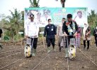 Tanam Kedelai Bersama Mentan, Wabup Bone Minta Petani Semangat 