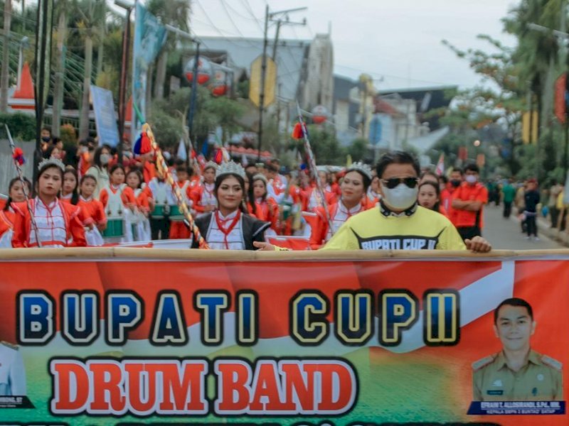 Pembukaan Bupati Cup II yang digelar, Sabtu (2/4/2022).