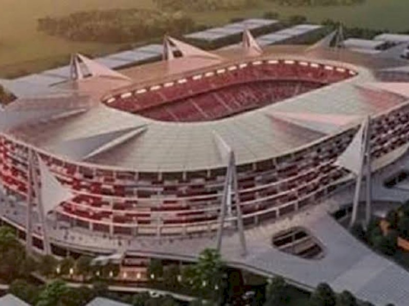 Desain Stadion Mattoanging. 