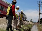 Wabup Lutra Tinjau Progres Proyek Drainase Primer Masamba