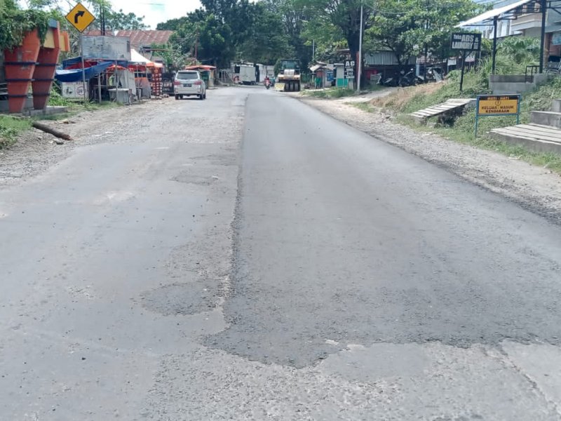 Ruas jalan yang masuk dalam program pemeliharaan tahun ini. 