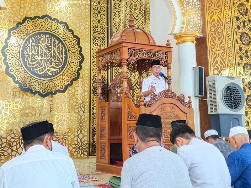 Bupati Wajo Amran Mahmud lakukan safari Ramadhan. (Ist)