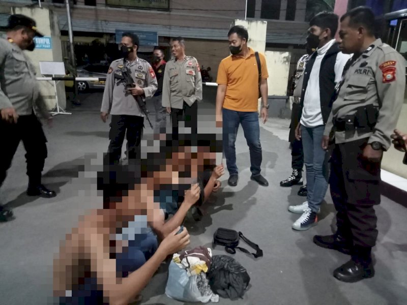Empat remaja di Gowa diamankan saat membawa anak panah. 