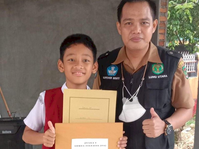 Arfan Fayyad Sadewo berhasil keluar sebagai juara satu lomba da&rsquo;i cilik putra.