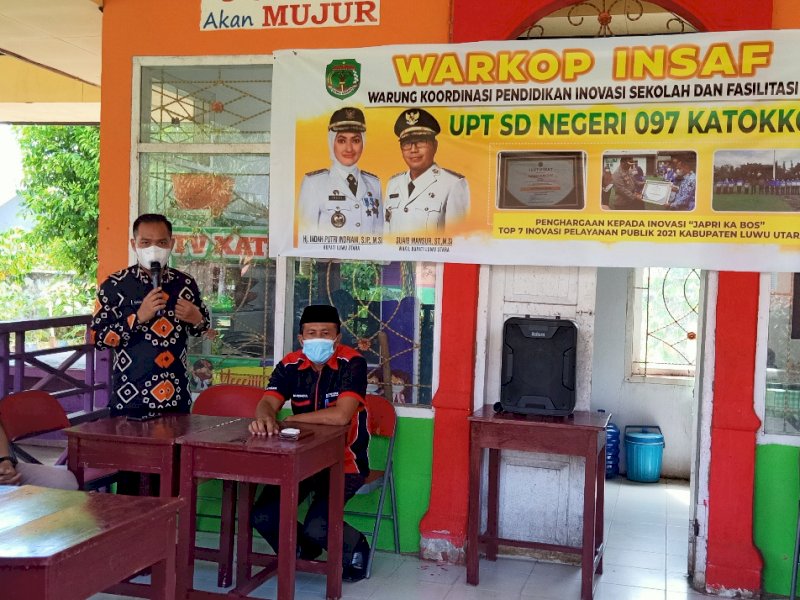 Warkop Insaf ini resmi di-launching, Kamis (28/4/2022), di SDN Katokkoan Masamba