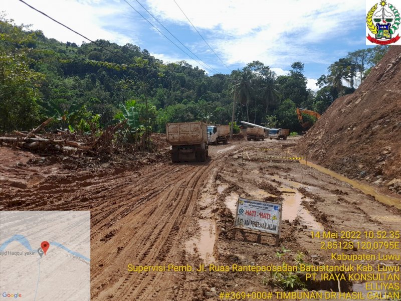 Ruas Rantepao - Sa&rsquo;dan - Batusitanduk di Kabupaten Luwu mulai dikebut. 