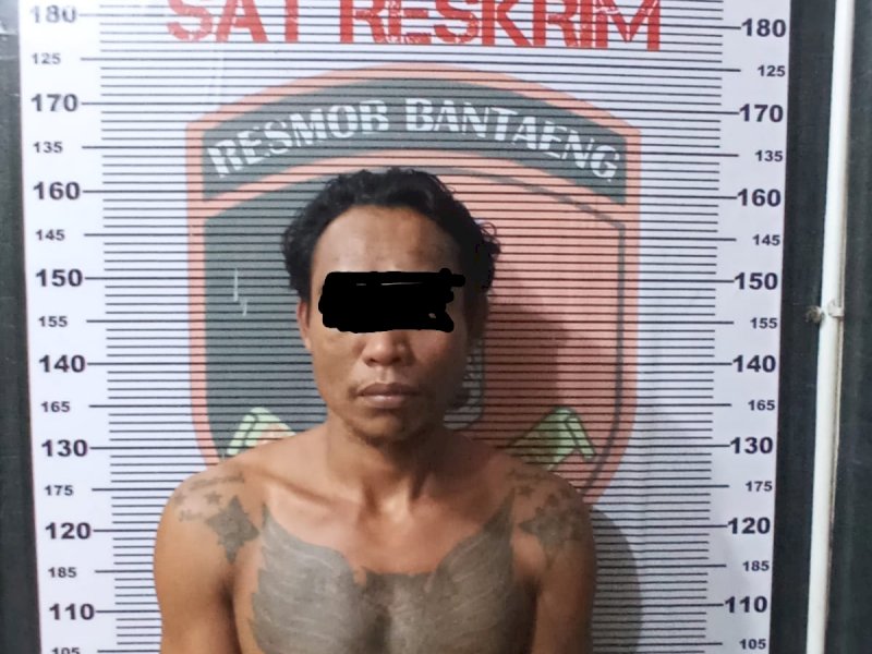 Hnf (35) pelaku pembunuhan di Bantaeng diringkus di Selayar. 