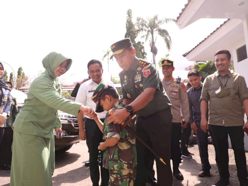Panglima Kodam XIV/Hasanuddin, Mayor Jenderal TNI Andi Muhammad melakukan kunjungan kerja di Kabupaten Bantaeng, Rabu (25/5/2022).