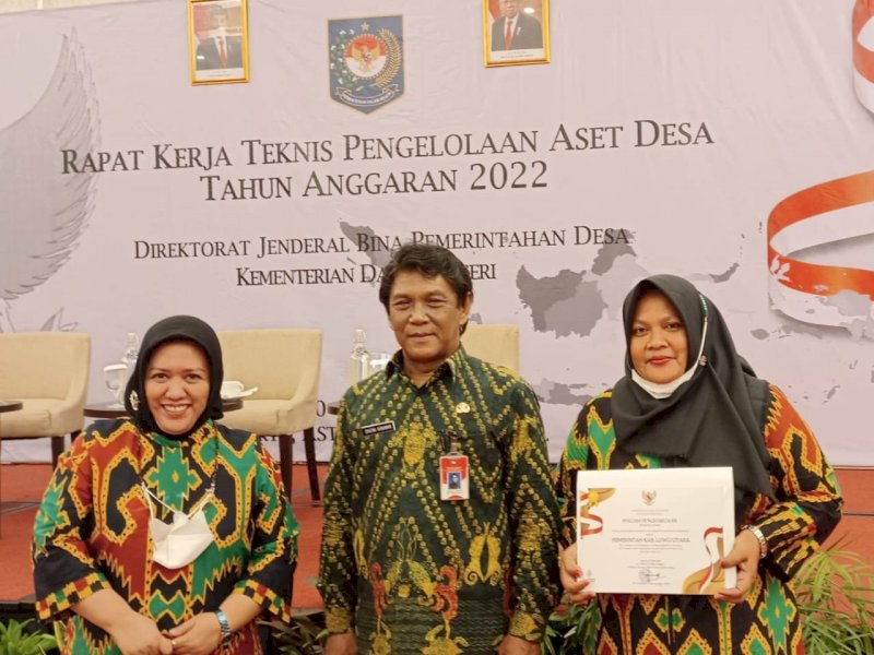 Lutra Raih Penghargaan Binwas Bidang Pengelolaan Aset Desa