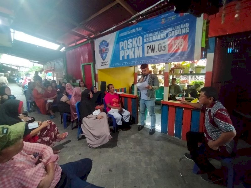 Dinas PU Makassar sosialisasi pembuatan, penggunaan serta manfaat Tangki Septik Individual untuk Limbah Domestik, di Jalan Sabutung, Sabtu (12/06/2022). 