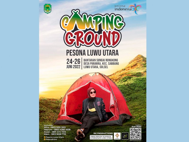 Ada Camping Ground di Jambore Arus Deras Sungai Rongkong Lutra