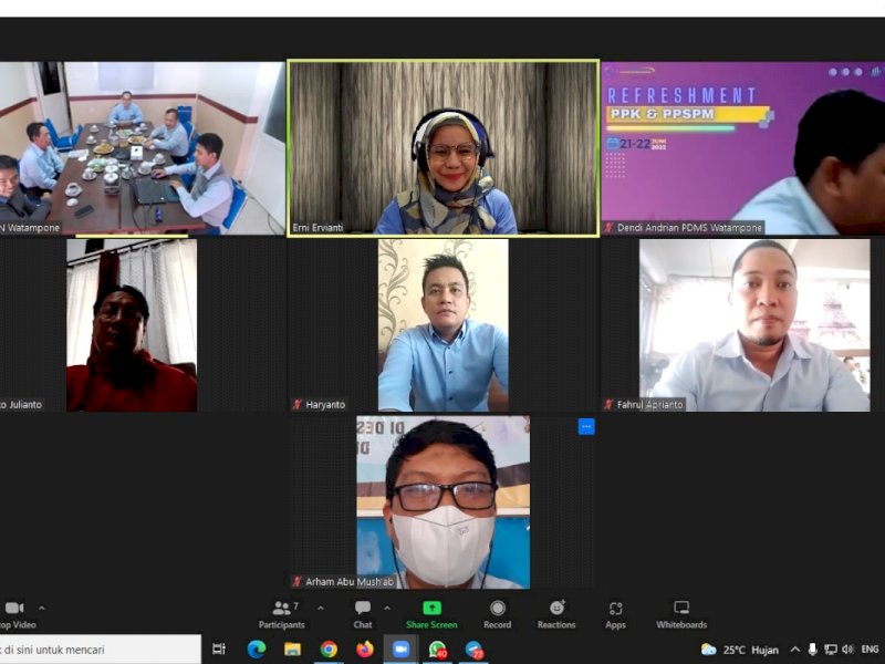 KPPN Watampone menggelar  dialog kinerja organisasi bulan Juni 2022, Rabu (22/6/2022).