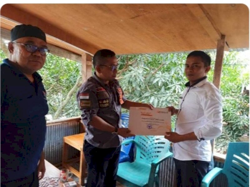 Divisi Pengawasan Bawaslu Jeneponto uji petik pemutakhiran data pemilih berkelanjutan di Desa Pappalluang, Rabu (22/06/2022) lalu.