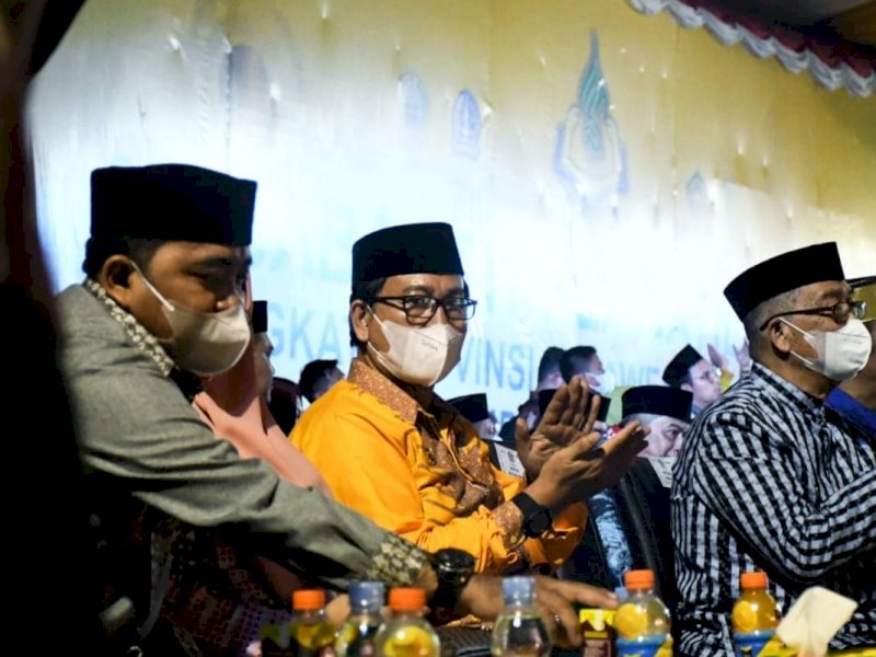 Wakil Bupati Suaib Mansur turut hadir memberikan dukungan moril dan semangat kepada Kafilah MTQ Kabupaten Luwu Utara