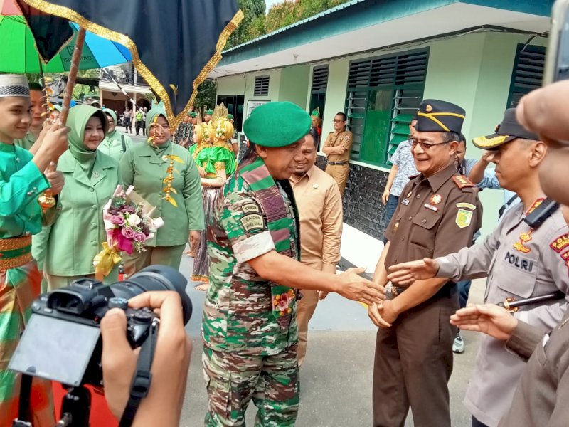 Pangdam XIV Hasanuddin Mayjend TNI Andi Muhammad Bau Sawa Mappanyukki berkunjung ke Kabupaten Enrekang, Selasa (28/6/2022).