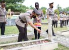 HUT Bhayangkara, Kapolres Enrekang Pimpin Ziarah ke TMP Massenrempulu