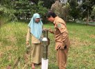 Penampakan Ombrometer, Alat Penakar Hujan di Halaman Kantor Bupati Lutra