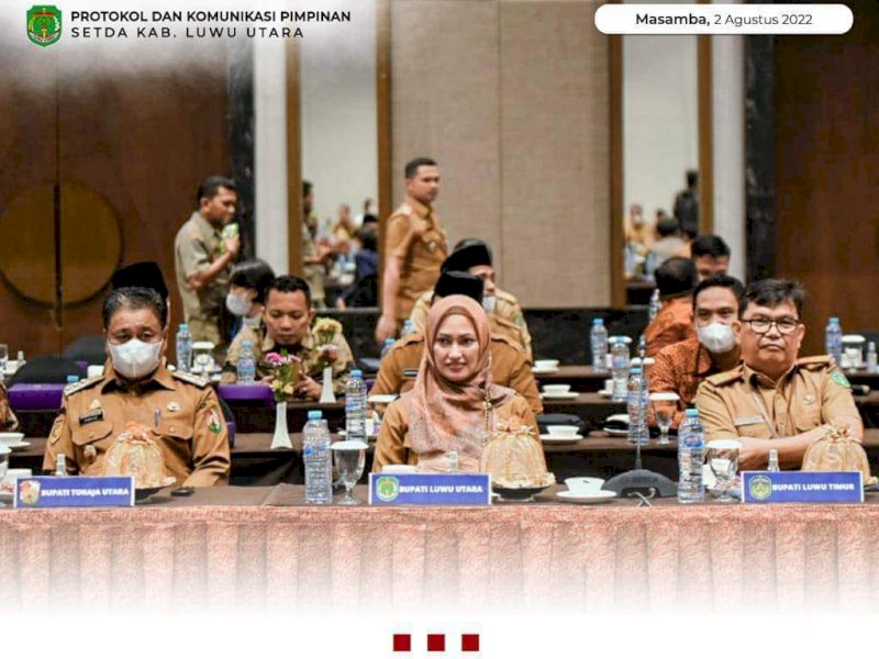 Bupati Indah Putri Indriani dalam Rapat Koordinasi (Rakor) dan Evaluasi Implementasi Percepatan dan Perluasan Digitalisasi Daerah (P2DD), Selasa (2/8/2022)