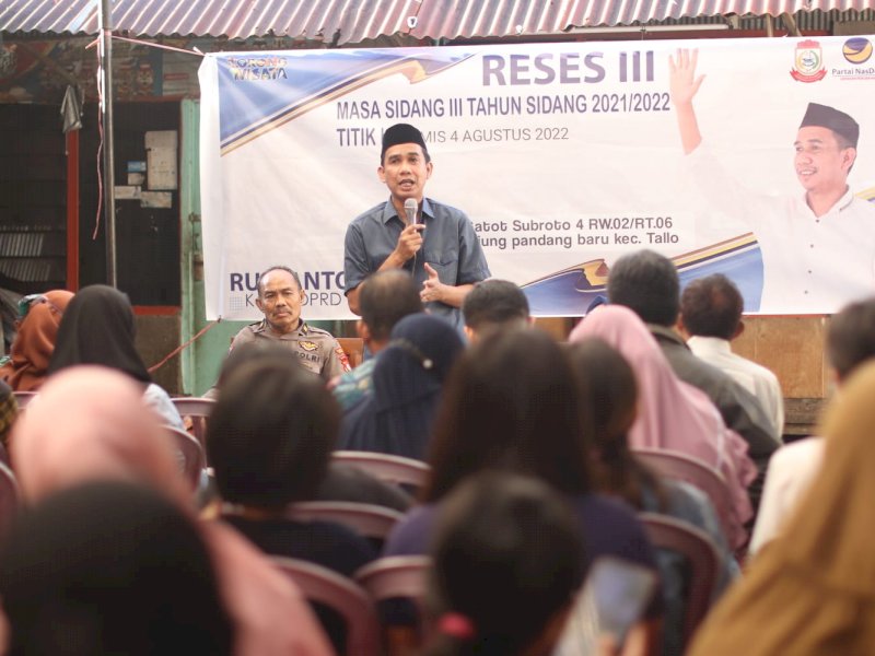 Reses Ketua DPRD Makassar Rudianto Lallo di Tallo. 
