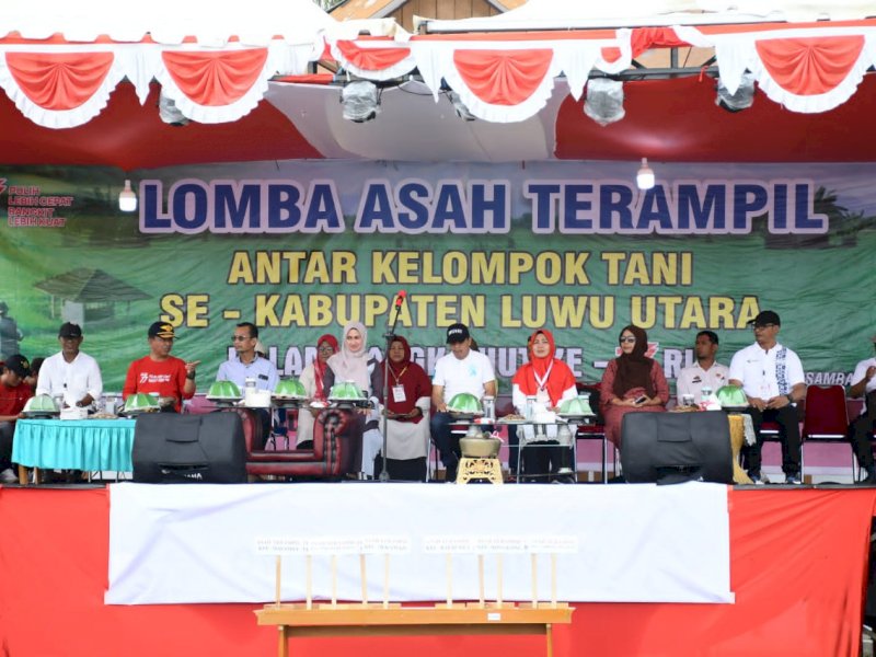 Lomba asah terampil bagi kelompok tani (poktan) kembali digelar Dinas Pertanian Kabupaten Luwu Utara Minggu (14/8/2022),