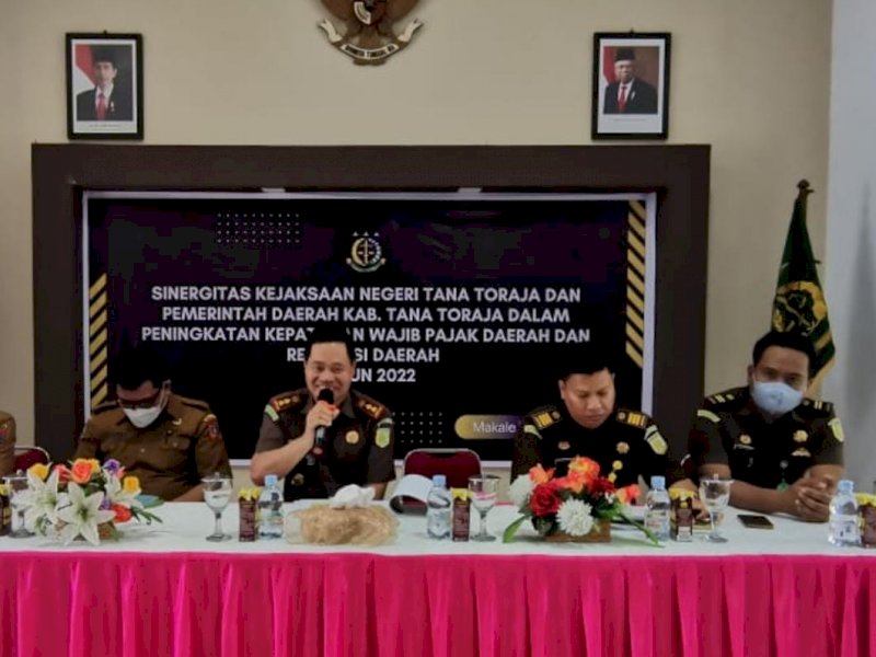 Sosialisasi pajak daerah di Kejari Tator. 