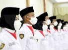 Bupati Ilham Azikin Kukuhkan 75 Paskibraka Bantaeng 