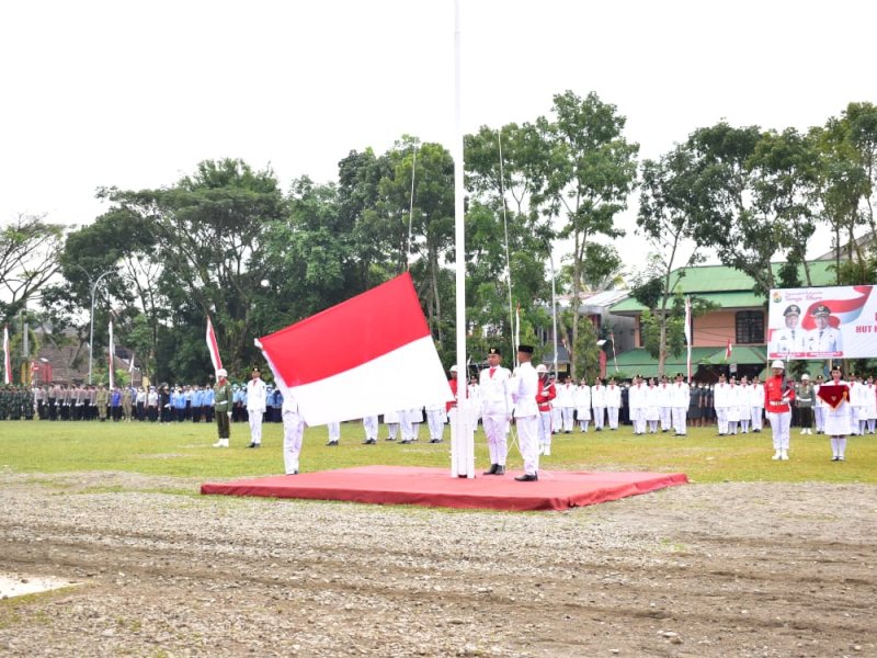 Upacara peringatan HUT Kemerdekaan ke-77 di Toraja Utara digelar di Lapangan Bakti Rantepao, Toraja Utara.