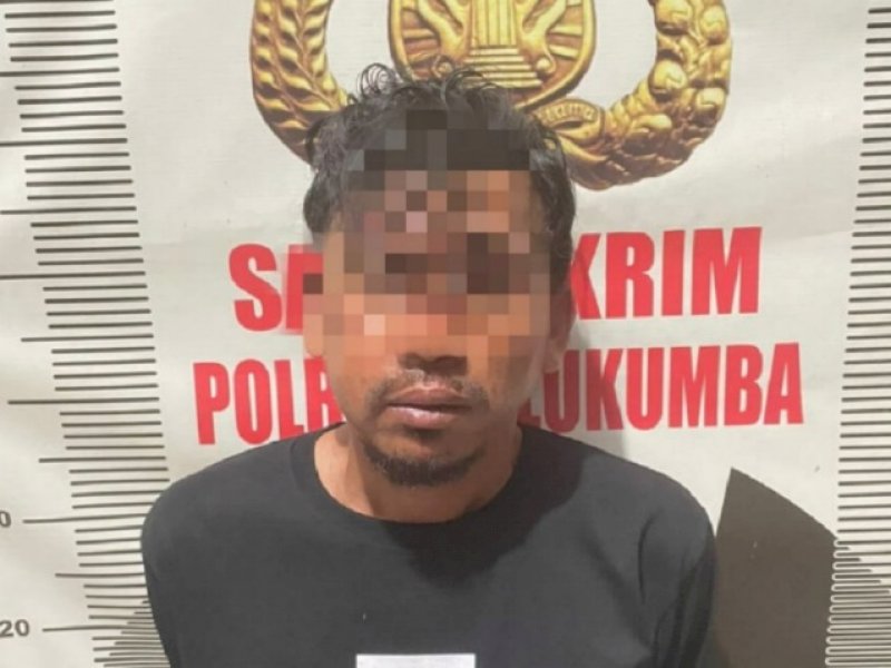 AA (41) maling bersenjata parang yang diringkus Polres Bulukumba. 