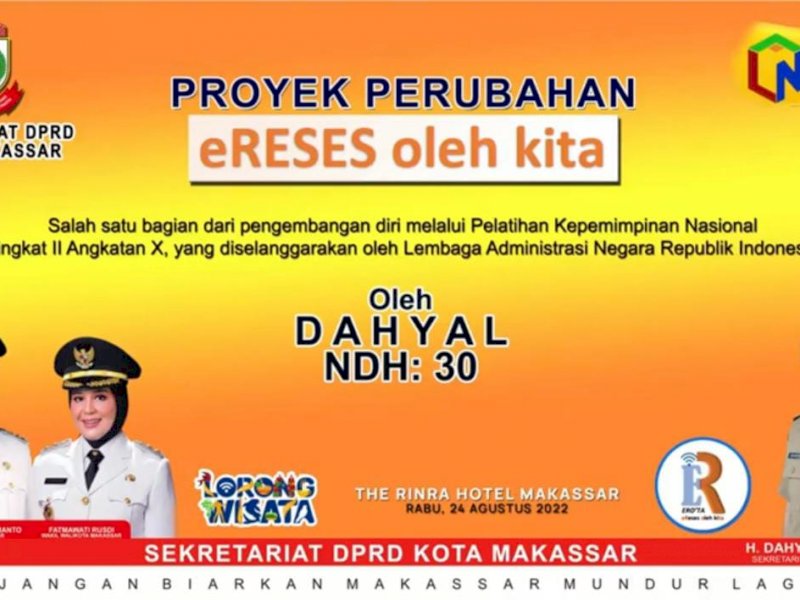 DPRD Kota Makassar Perkenalkan Aplikasi eRO&rsquo;TA