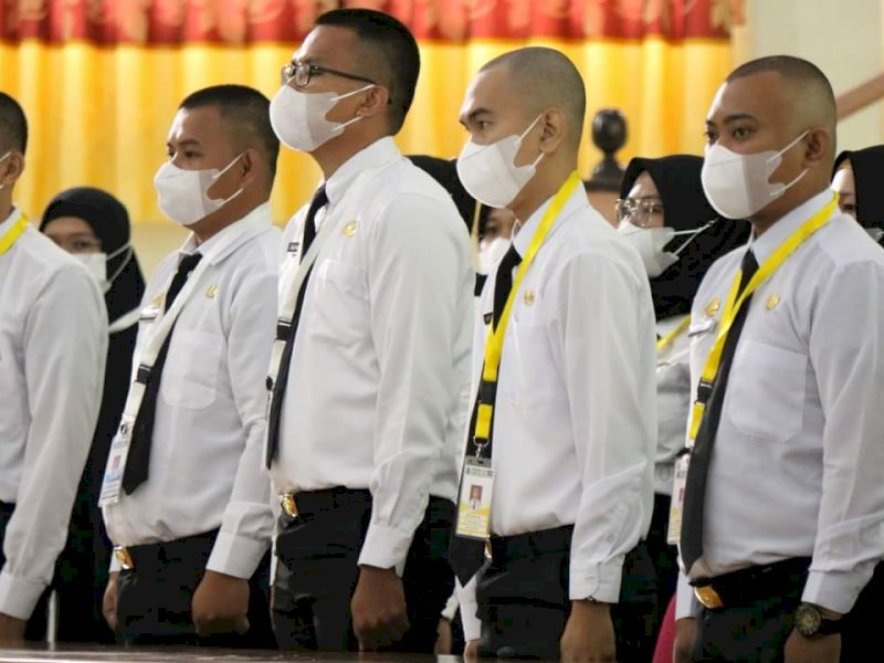 CPNS Pinrang mengikuti diklatsar mulai hari ini hingga 29 Agustus 2022.